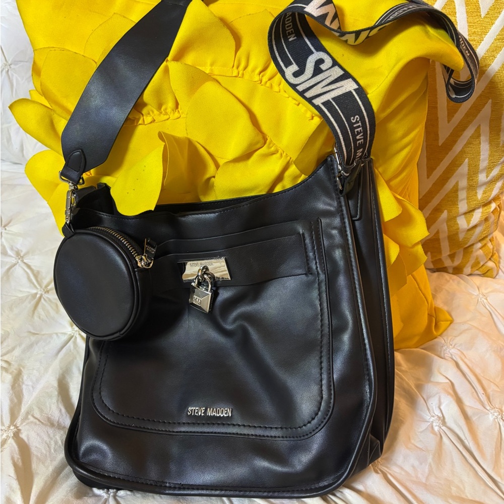 Steve Madden Black Dress Classic Structured Design